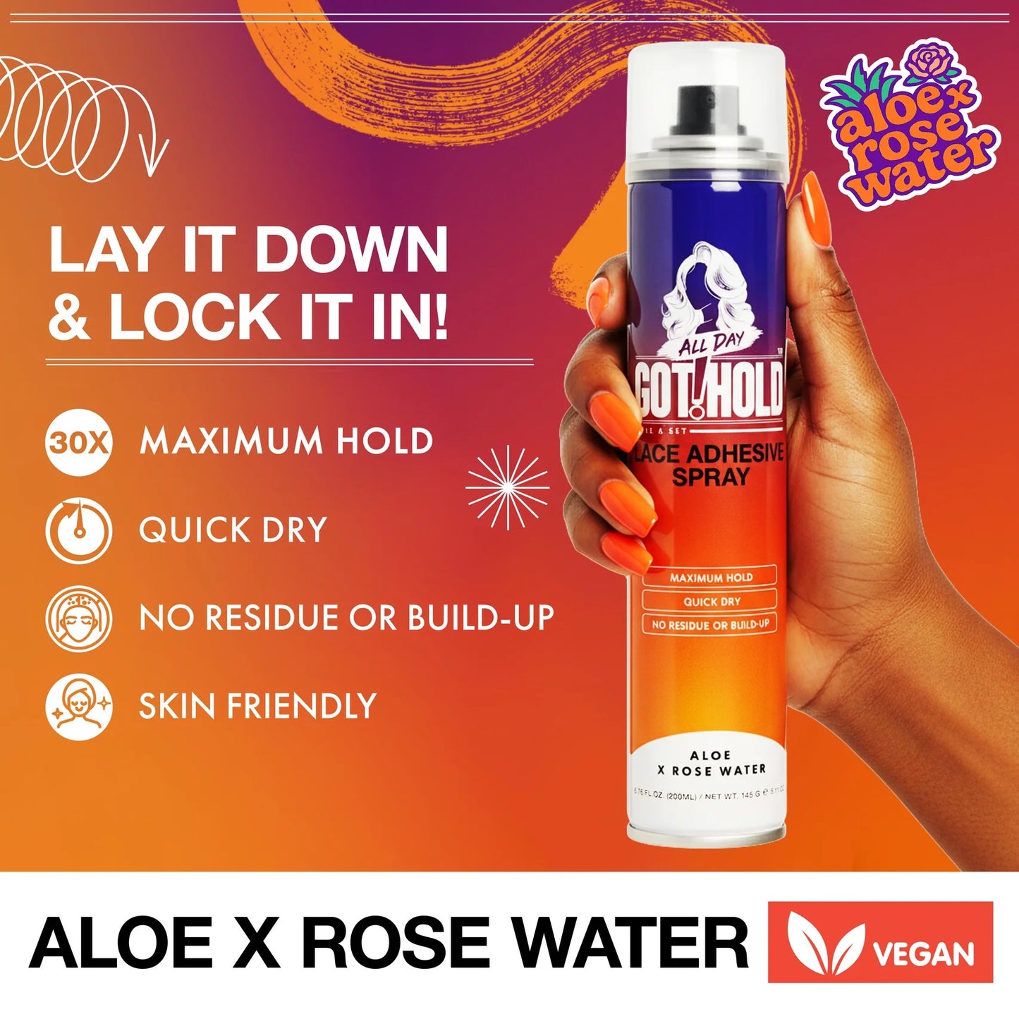 All Day Got Hold Lace Wig Adhesive Spray