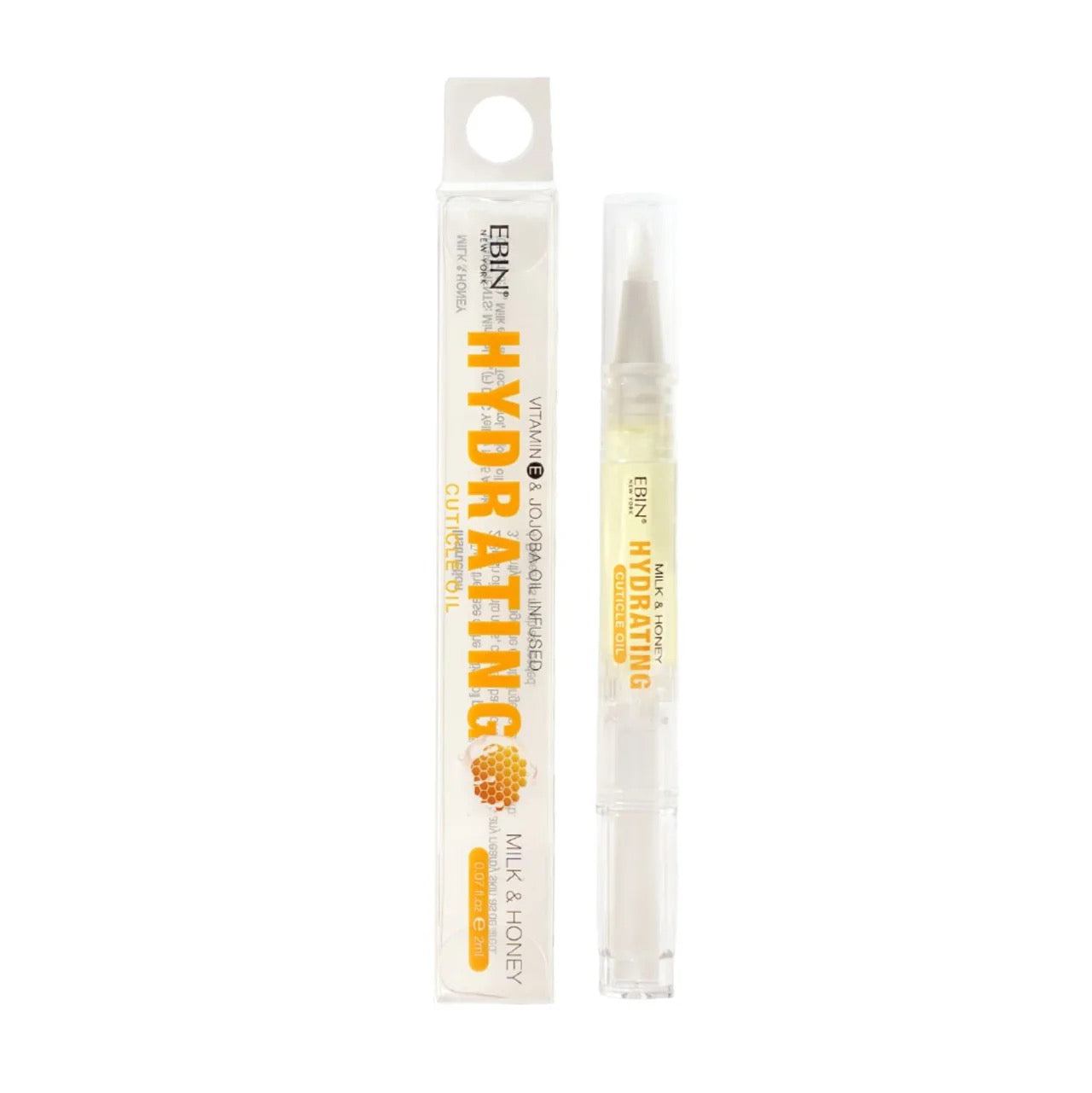 Ebin Cuticle and Nail Oil Milk and Honey Hydrating 2ml