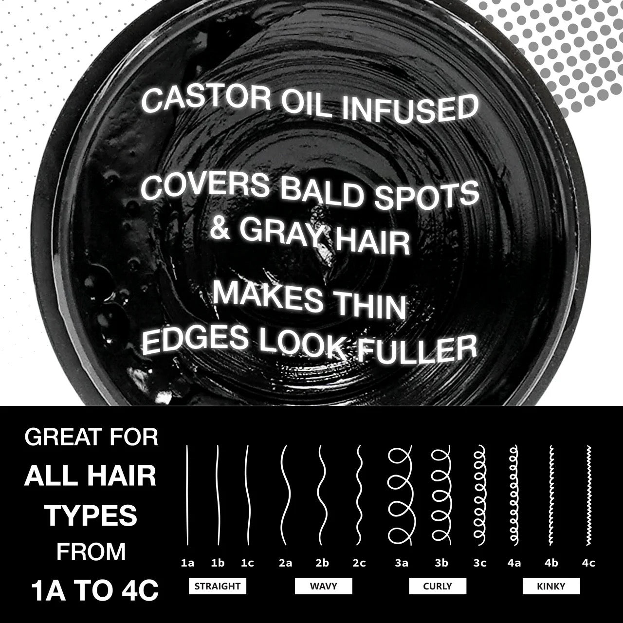 EBIN 24 Hour Colored Edge Tamer 1 oz - Jet Black