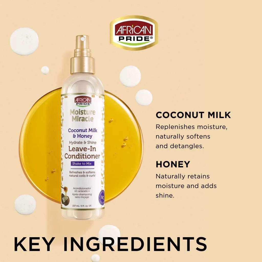 African Pride Moisture Leave In Spray 8 oz