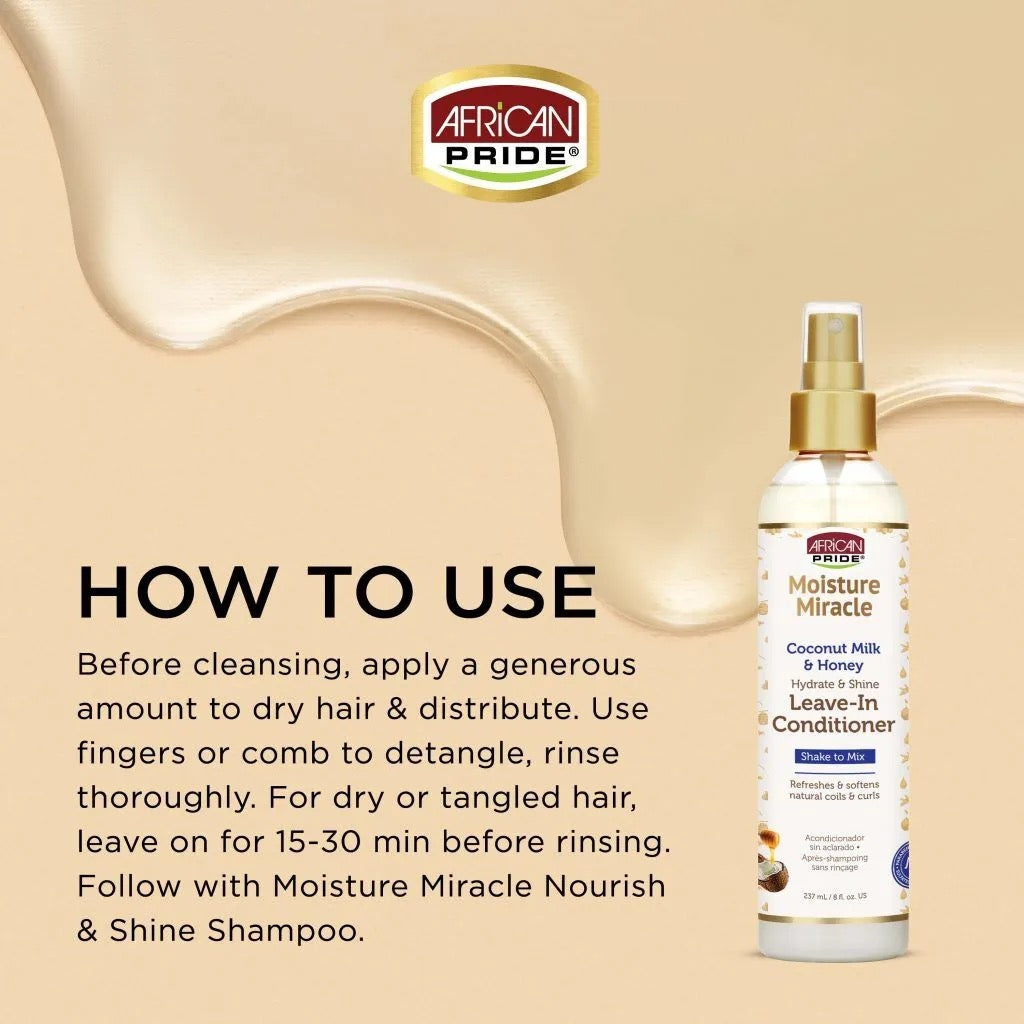 African Pride Moisture Leave In Spray 8 oz