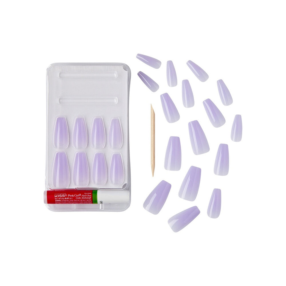 Gold Finger Jelly Color Nails Fresh Cotton