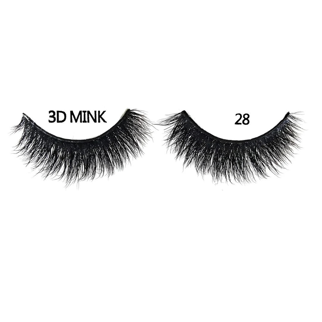 K&K Lash 3D Mink Eye Lash #28