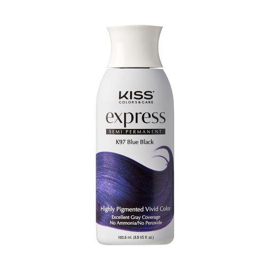 Kiss Semi Permanent Hair Color K97 Blue Black