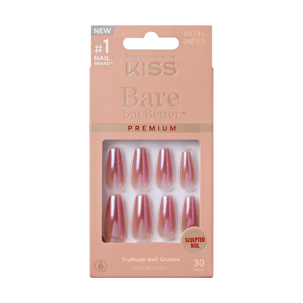 Kiss Bare But Better Premium Nails Shiny