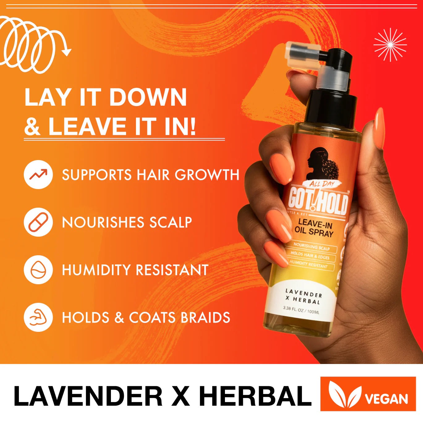 All Day Got Hold Leave In Oil Spray 3.38 oz