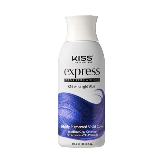 Kiss Semi Permanent Hair Color K69 Midnight Blue