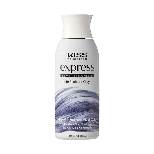 Kiss Semi Permanent Hair Color K90 Platinum Gray