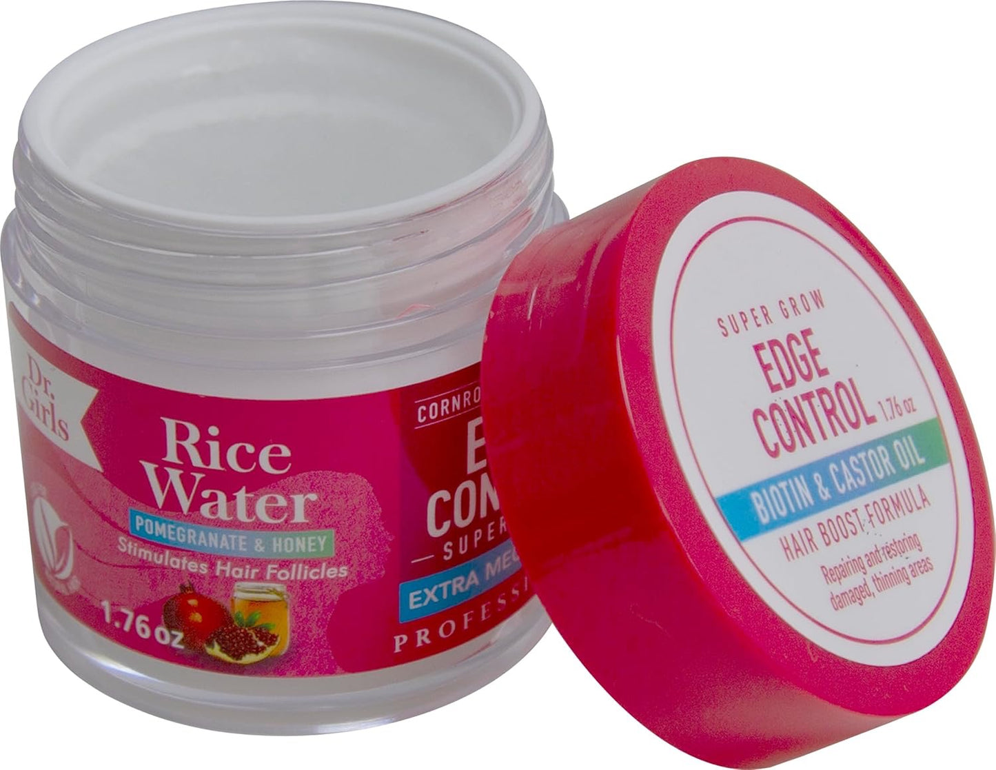 Dr. Girls Rice Water Pomegranate Honey Edge Control 1.76oz