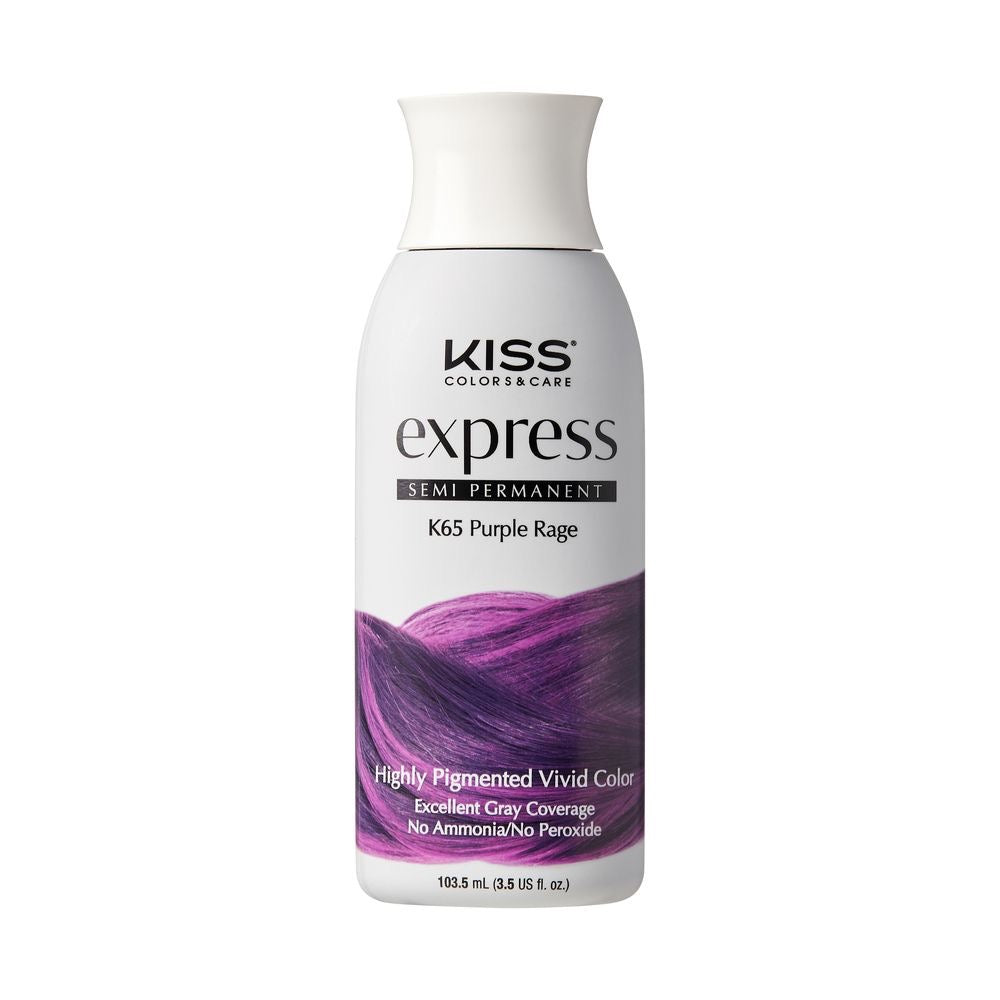 Kiss Semi Permanent Hair Color K65 Purple Rage