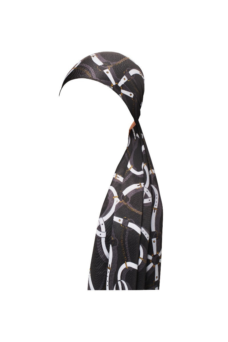 RED Woven Silky Satin Wrap Scarf - Status