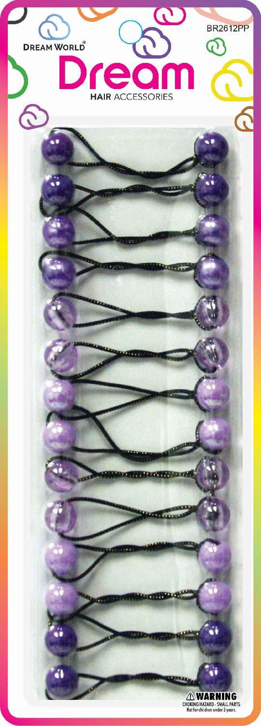 DREAM P/T 12MM 14PC PURPLE ASSORTED