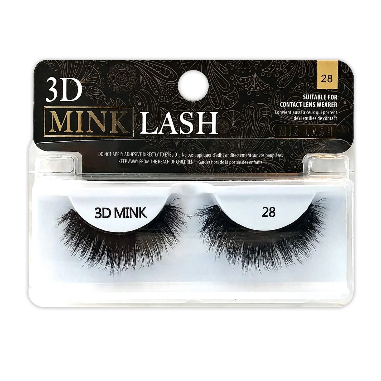 K&K Lash 3D Mink Eye Lash #28