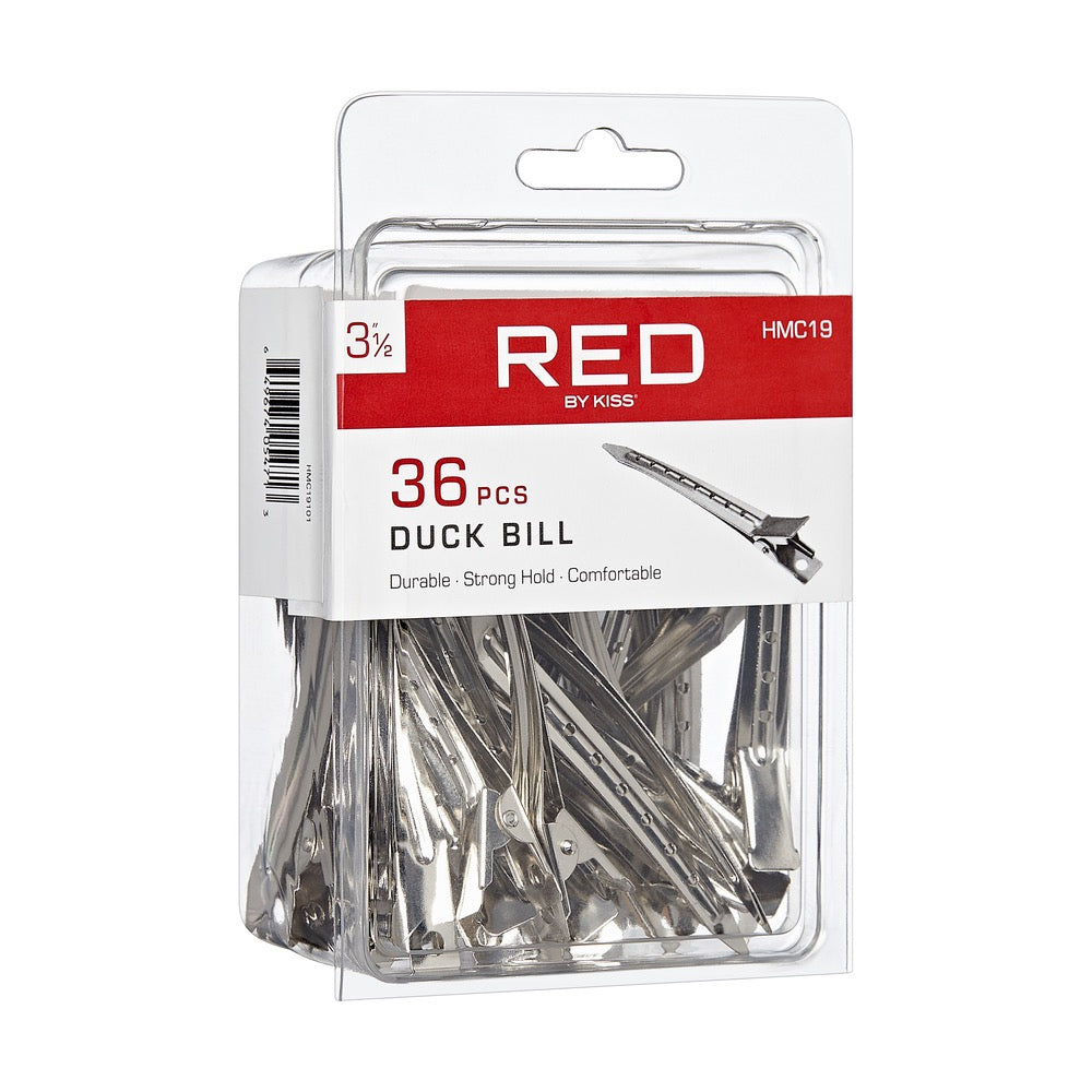 RED Duck Bill Clips 36 pcs