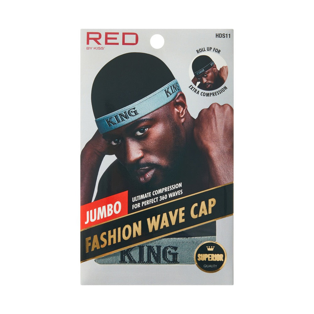 RED Fashion Wave Cap Jumbo King - Grey