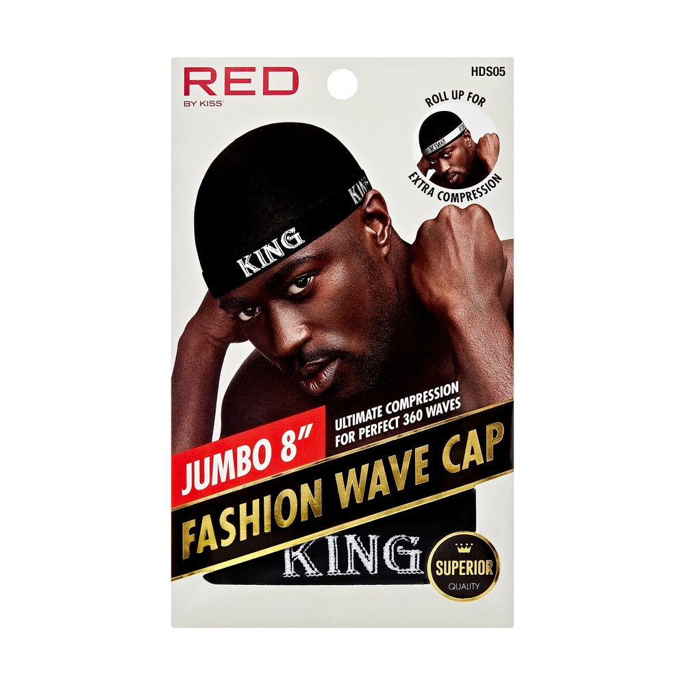 RED Fashion Wave Cap Jumbo King - Black