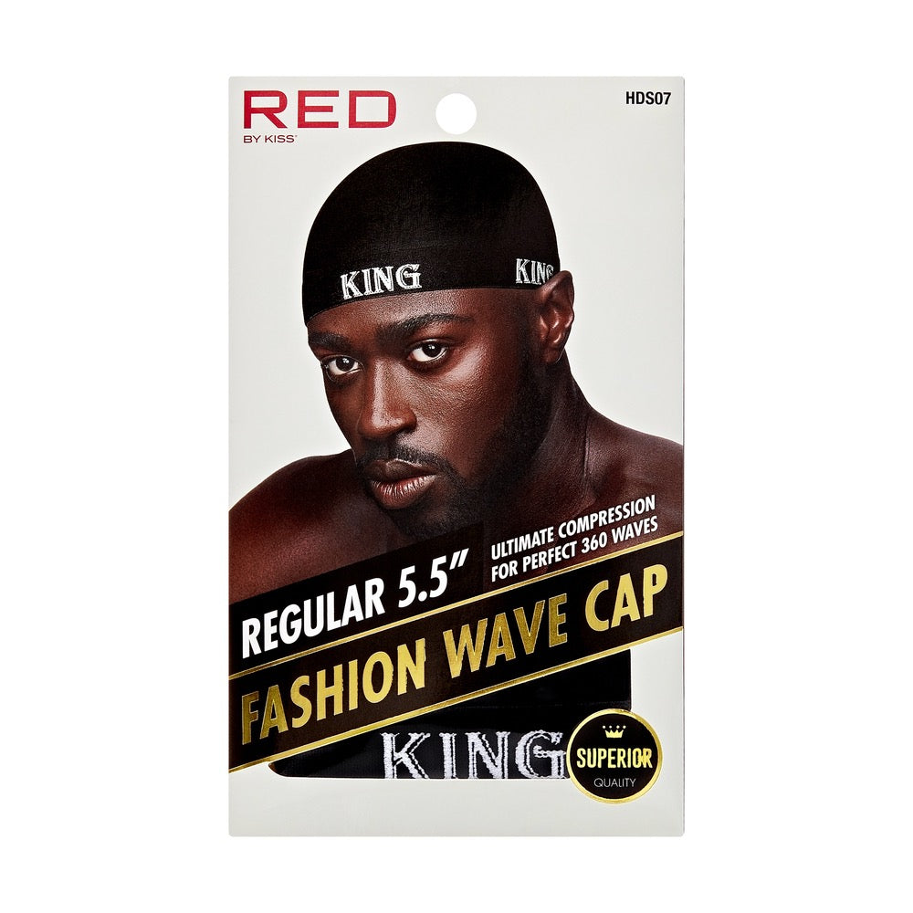 RED Fashion Wave Cap Regular King - Black