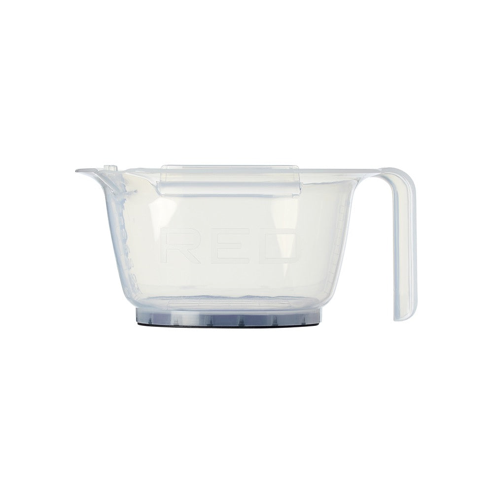RED Dye Bowl With Dye Brush Set - Clear