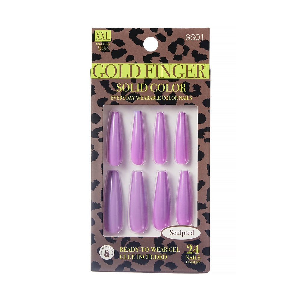Gold Finger Sculpted Nails - Elevated