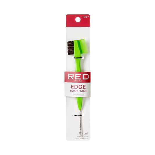 RED Edge Brush Pin Tail - Lime Green