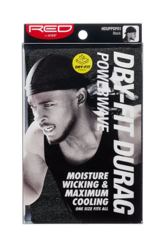 RED Power Wave Dry Fit DuRag - Black