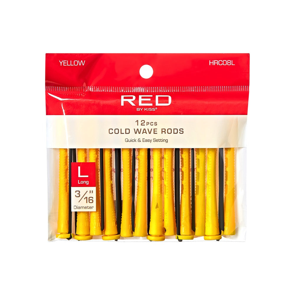 RED Cold Wave Rods 12pc Long Yellow 3/16"