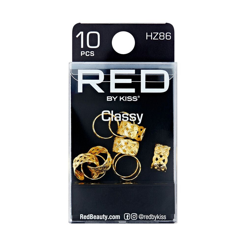 RED Braid Charm HZ86 Gold