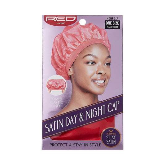 RED Satin Day & Night Cap XL Assorted