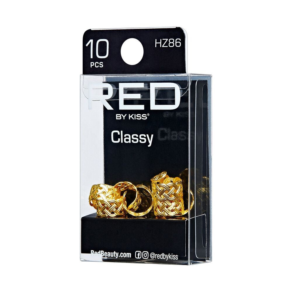 RED Braid Charm HZ86 Gold