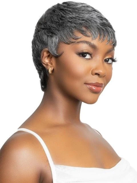 Janet Lavish Silver Beka Wig Human Hair