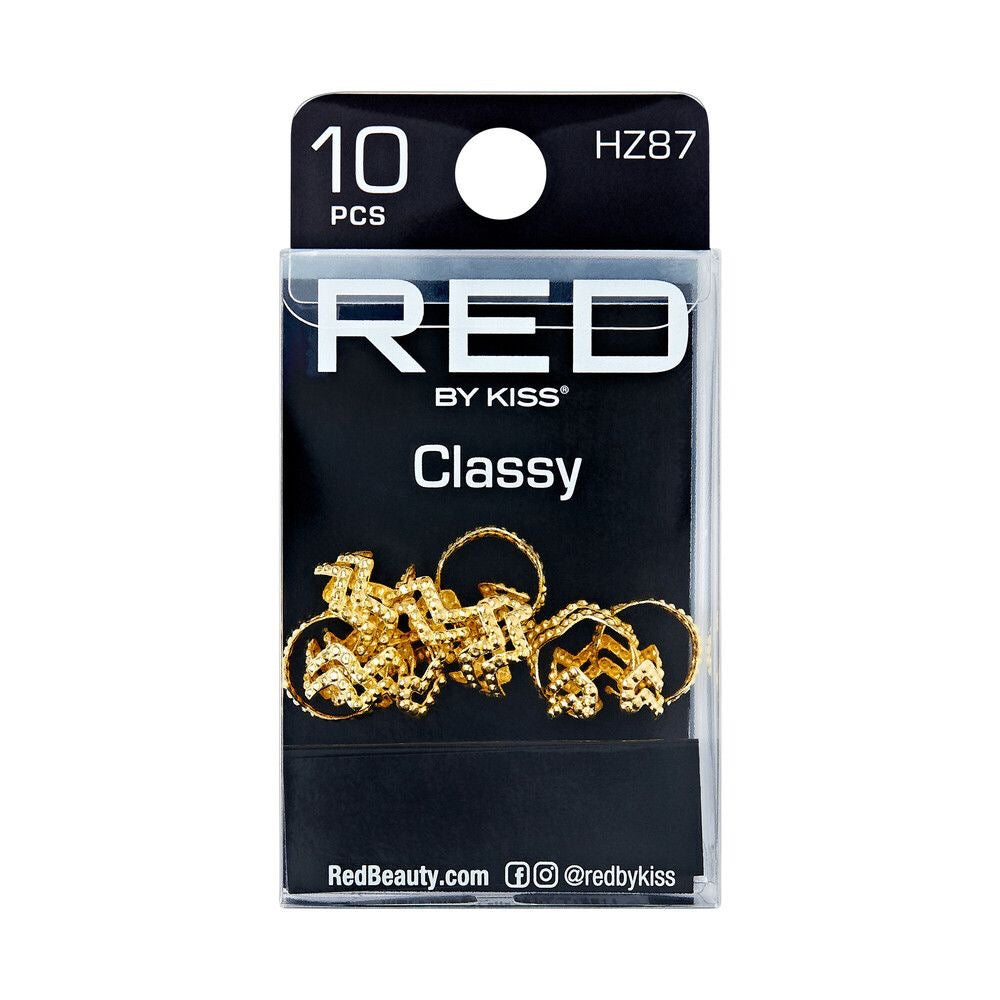 RED Braid Charm HZ87 Gold