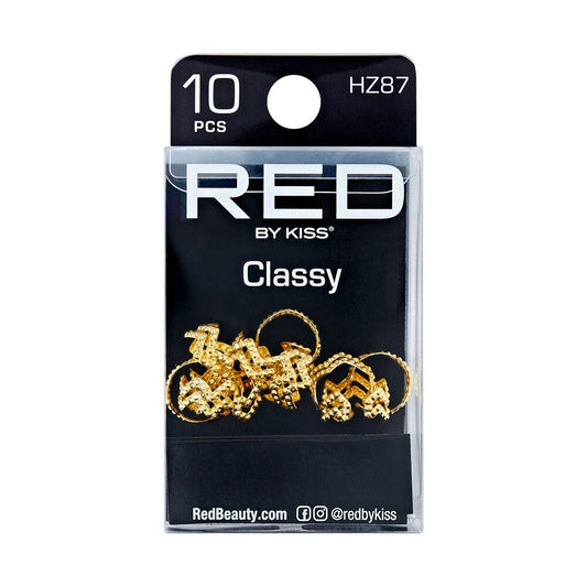RED Braid Charm HZ87 Gold