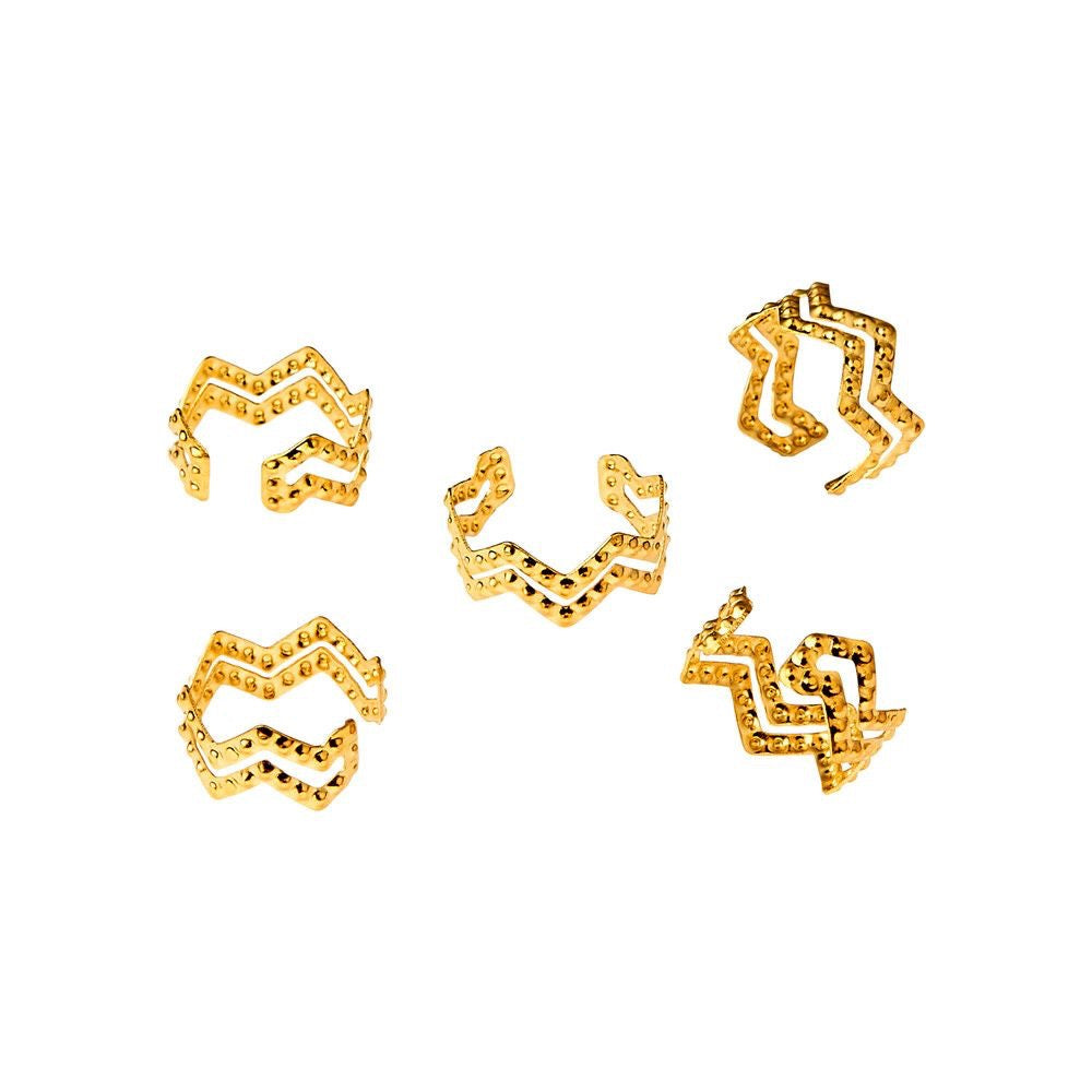 RED Braid Charm HZ87 Gold