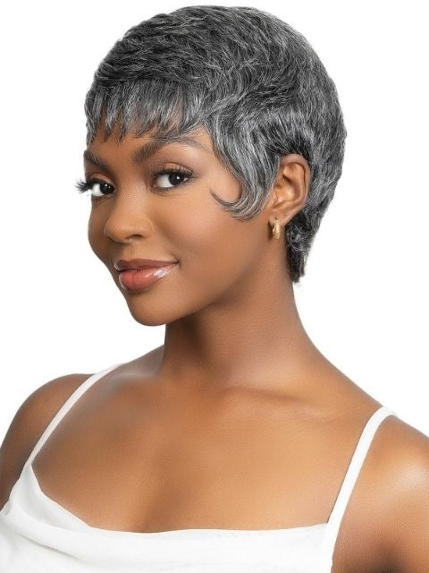 Janet Lavish Silver Beka Wig Human Hair