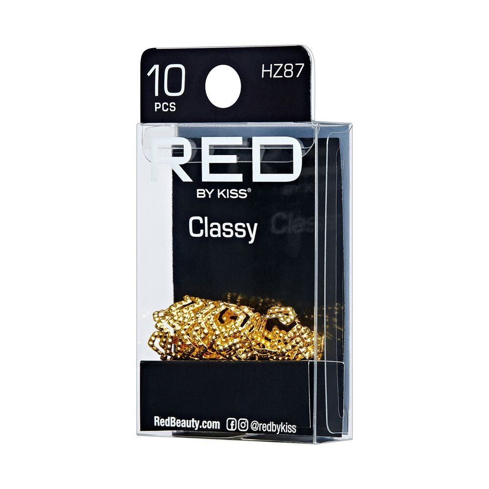 RED Braid Charm HZ87 Gold