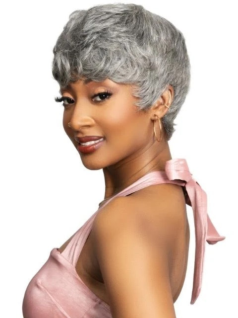 Janet Lavish Silver Sifa Wig Human Hair