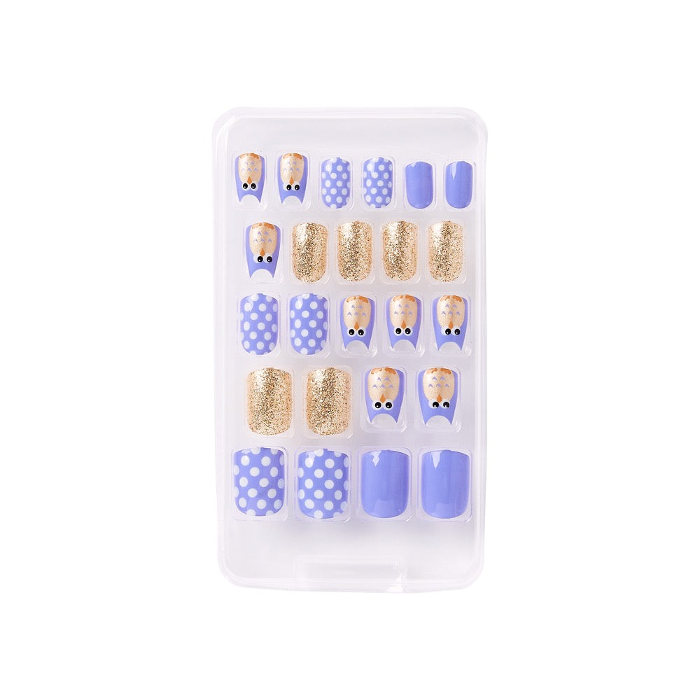 Gold Finger Little Diva Sticker Nails- Quitetime
