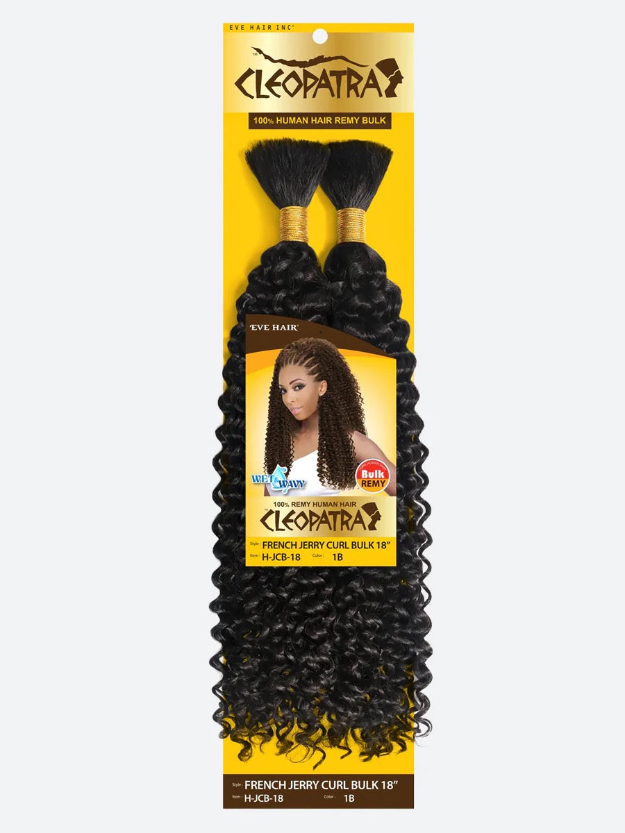 EVE Cleopatra French Jerry Curl Bulk Human Hair