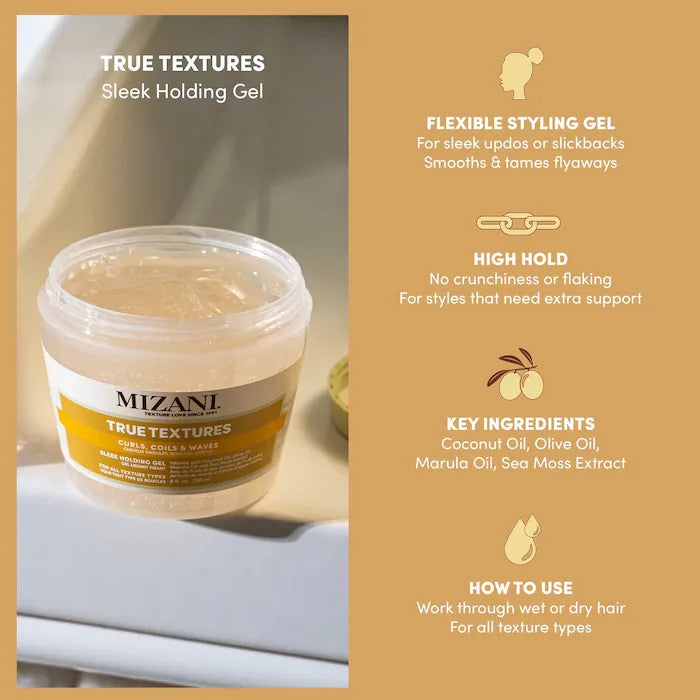 Mizani True Textures Sleek Holding Hair Gel 8oz