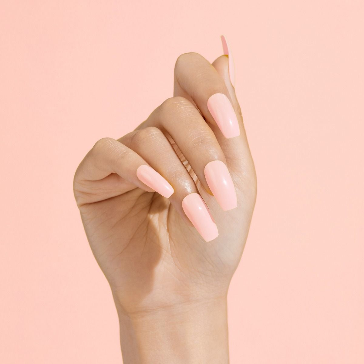 Gold Finger Solid Colors Gel Nails Pale Pink