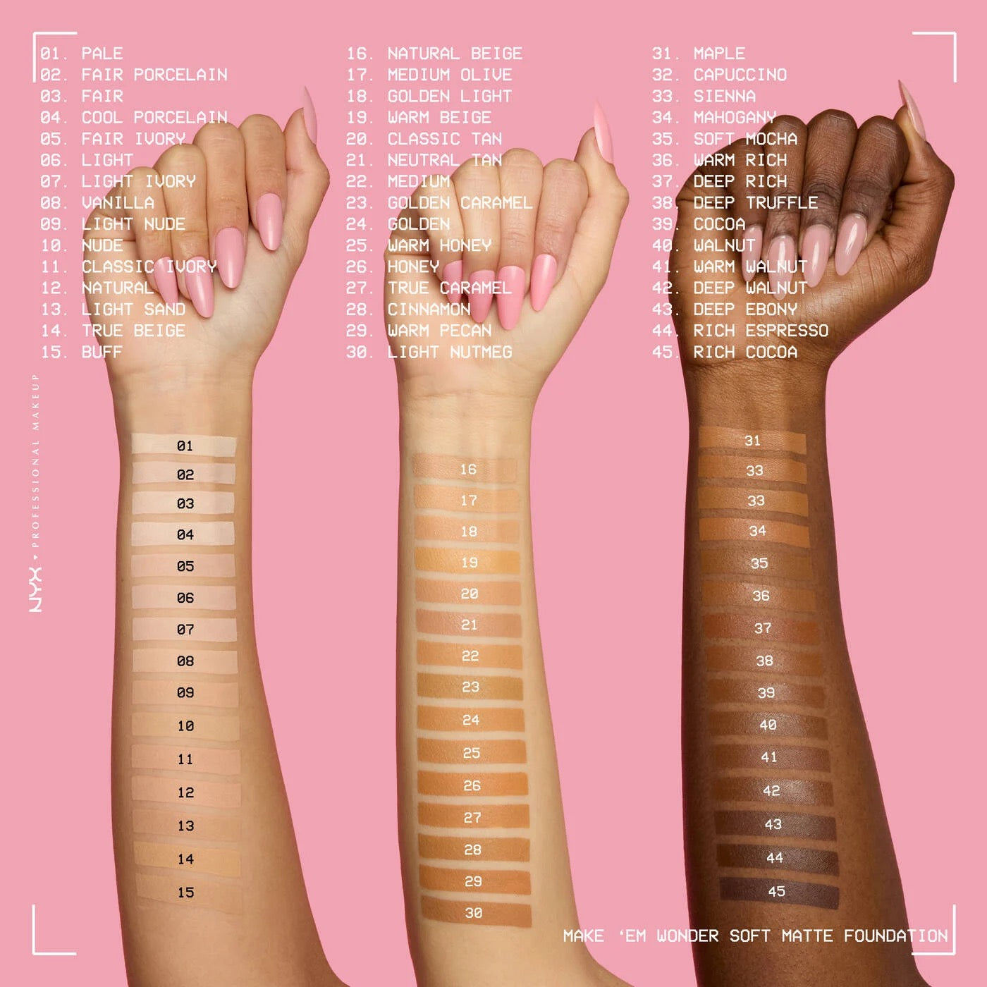 NYX Make ’Em Wonder™ Soft Matte Foundation