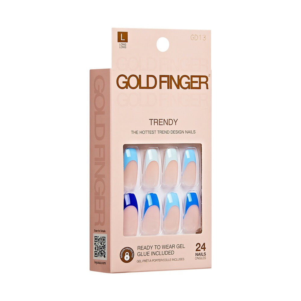Gold Finger Trendy Nail - Feeling Blue