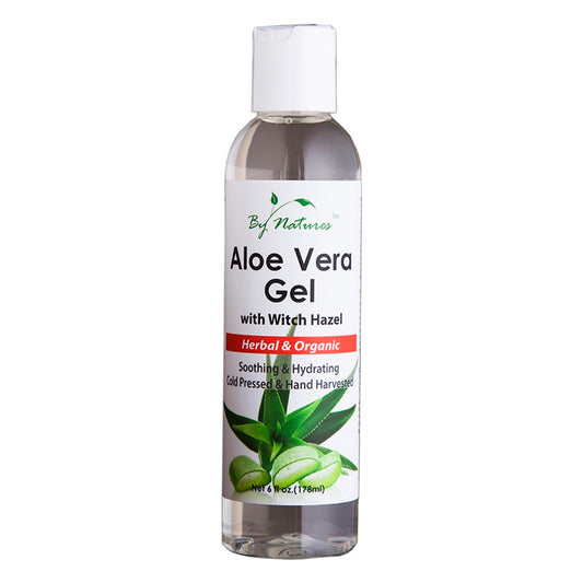 By Natures Aloe Vera Gel with Witch Hazel 6oz