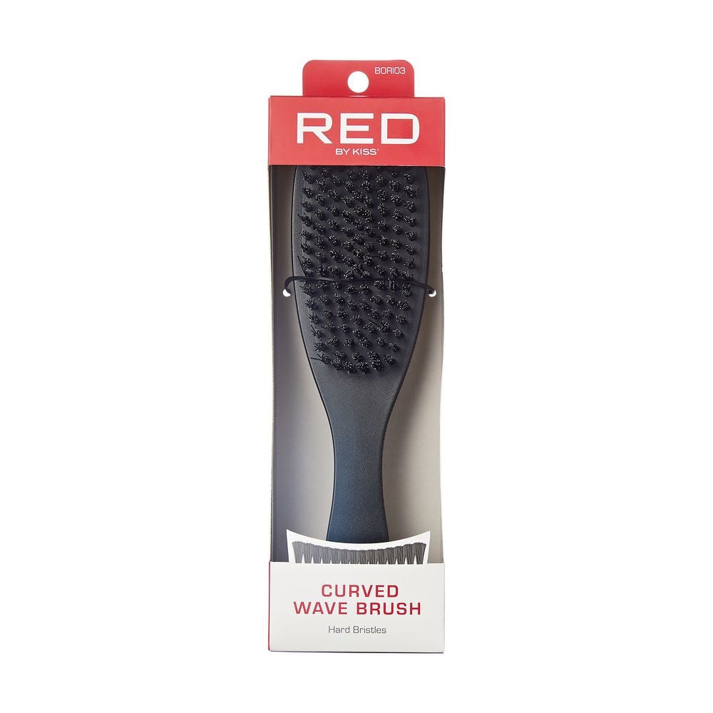 RED Injection Boar Wave Brush Hard Curved