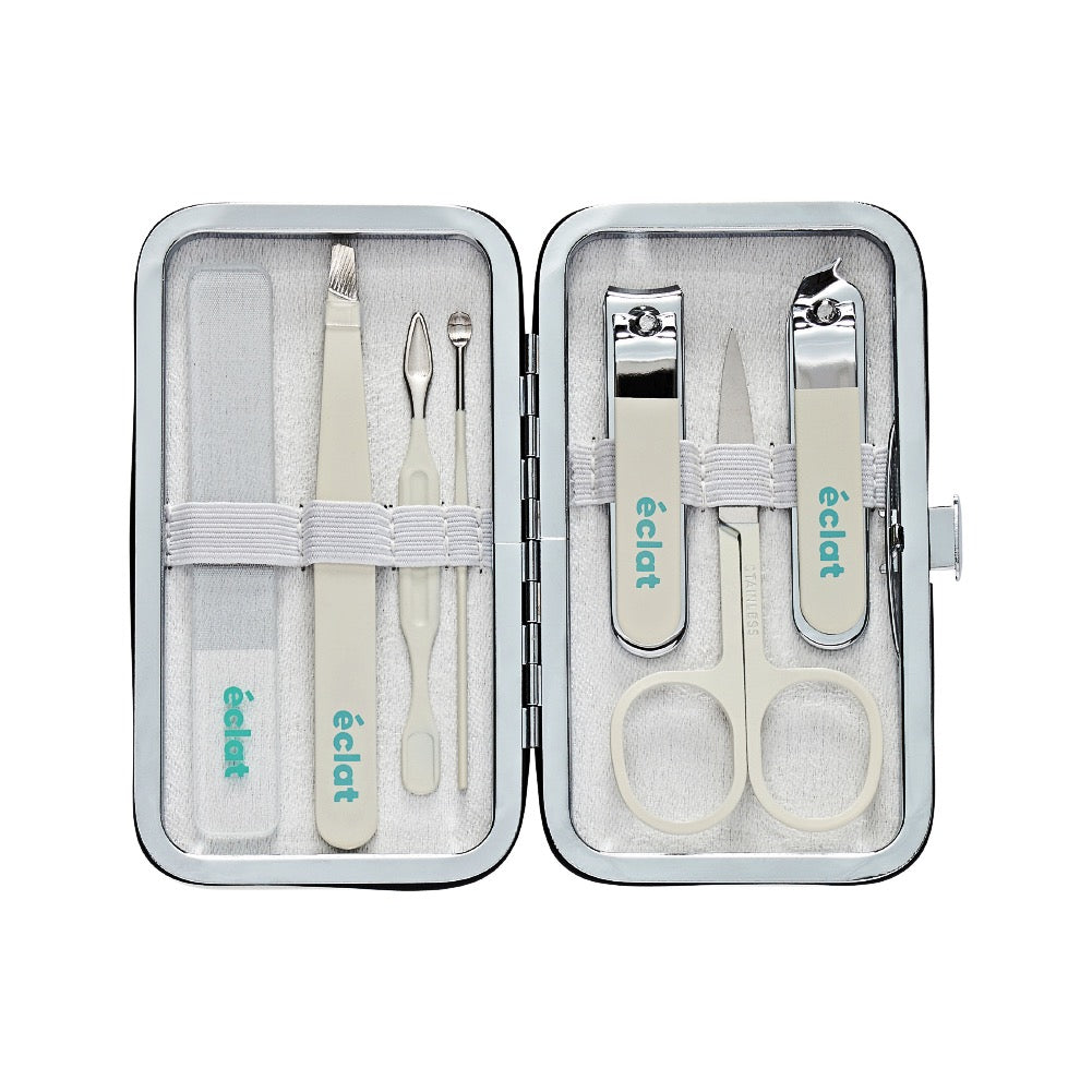 Eclat Essence Mini Mani Pedi Set 7 PC Cream