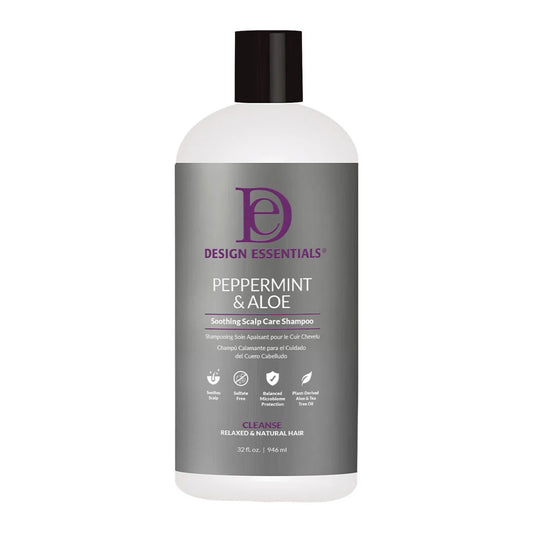 Design Essentials Peppermint & Aloe Soothing Scalp Care Shampoo 32oz