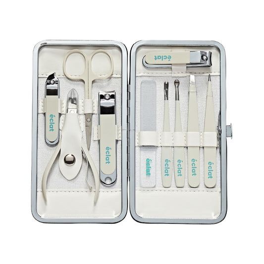 Eclat Essence Mini Mani Pedi Set 10 PC Cream