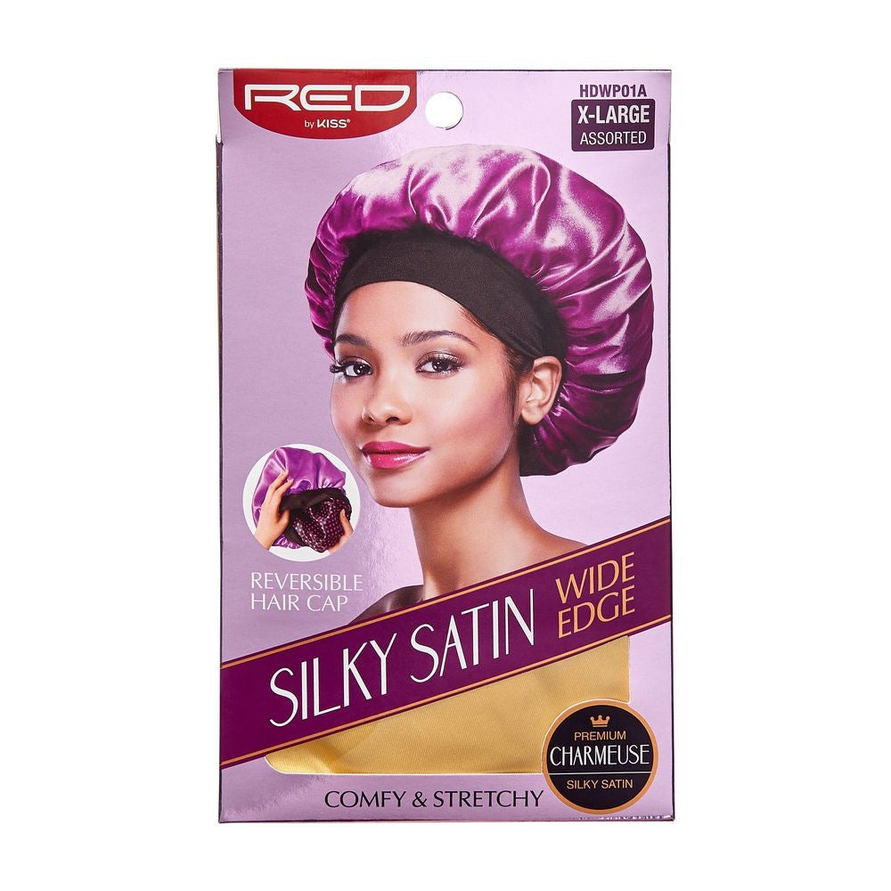 RED Silky Satin Double Wear Cap Assorted