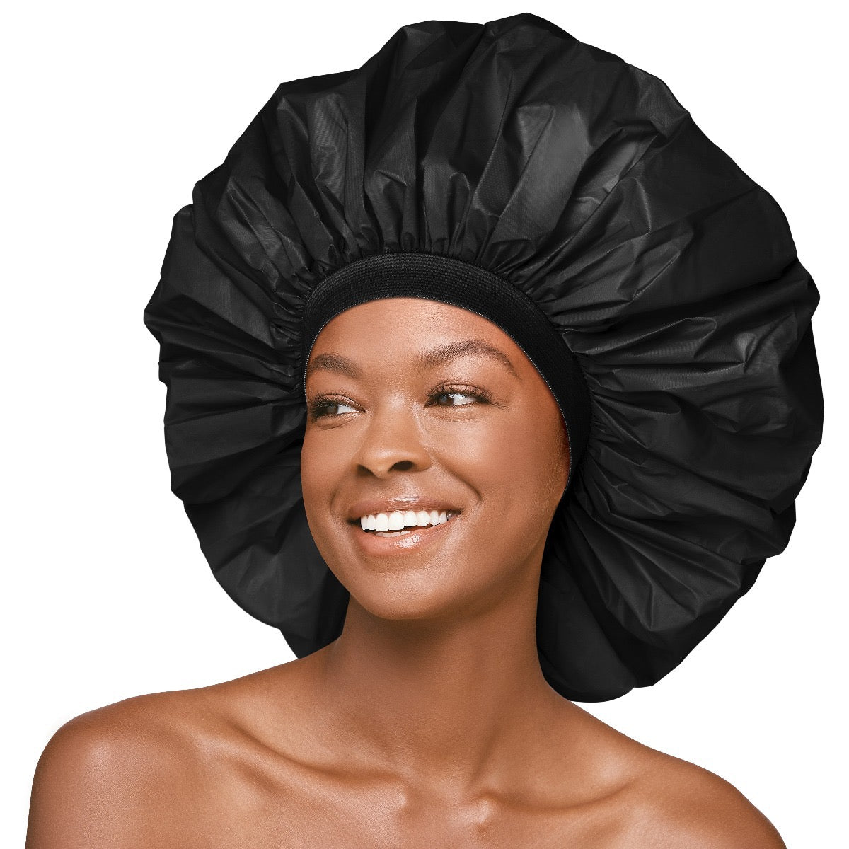RED Essential Shower Cap Super Jumbo Black
