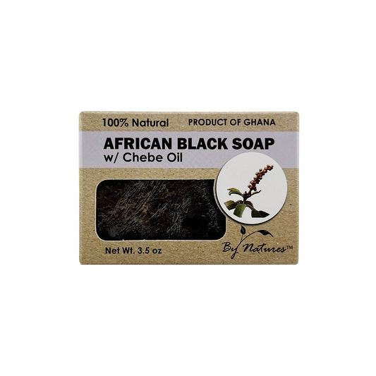 By Natures African Black Soap With Chebe Oil 3.5 oz
